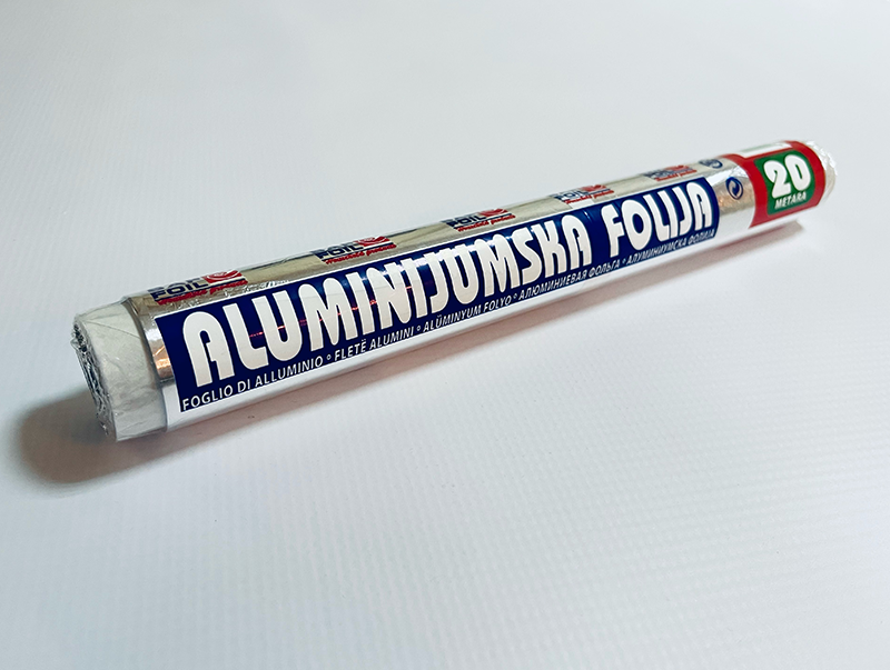 Aluminijumska folija 20m celofan