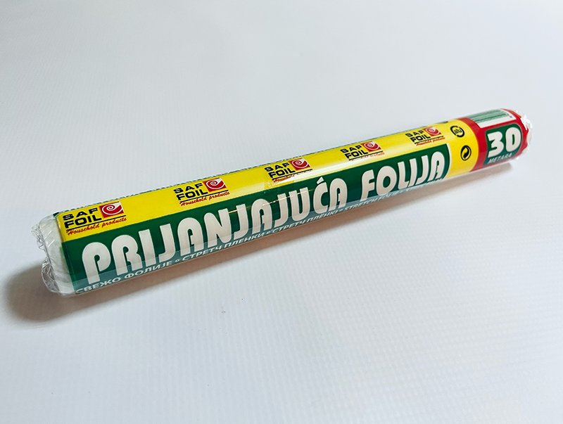 Prijanjajuća folija 20m celofan
